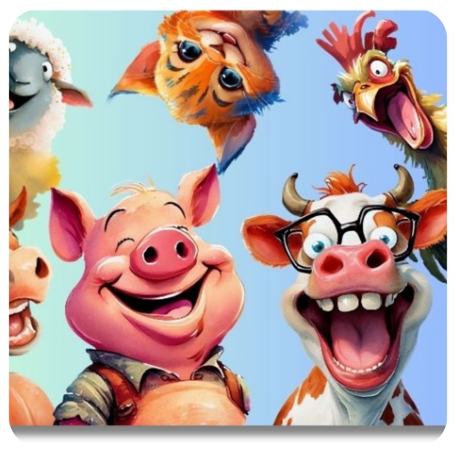 Animal collection paint by numbers