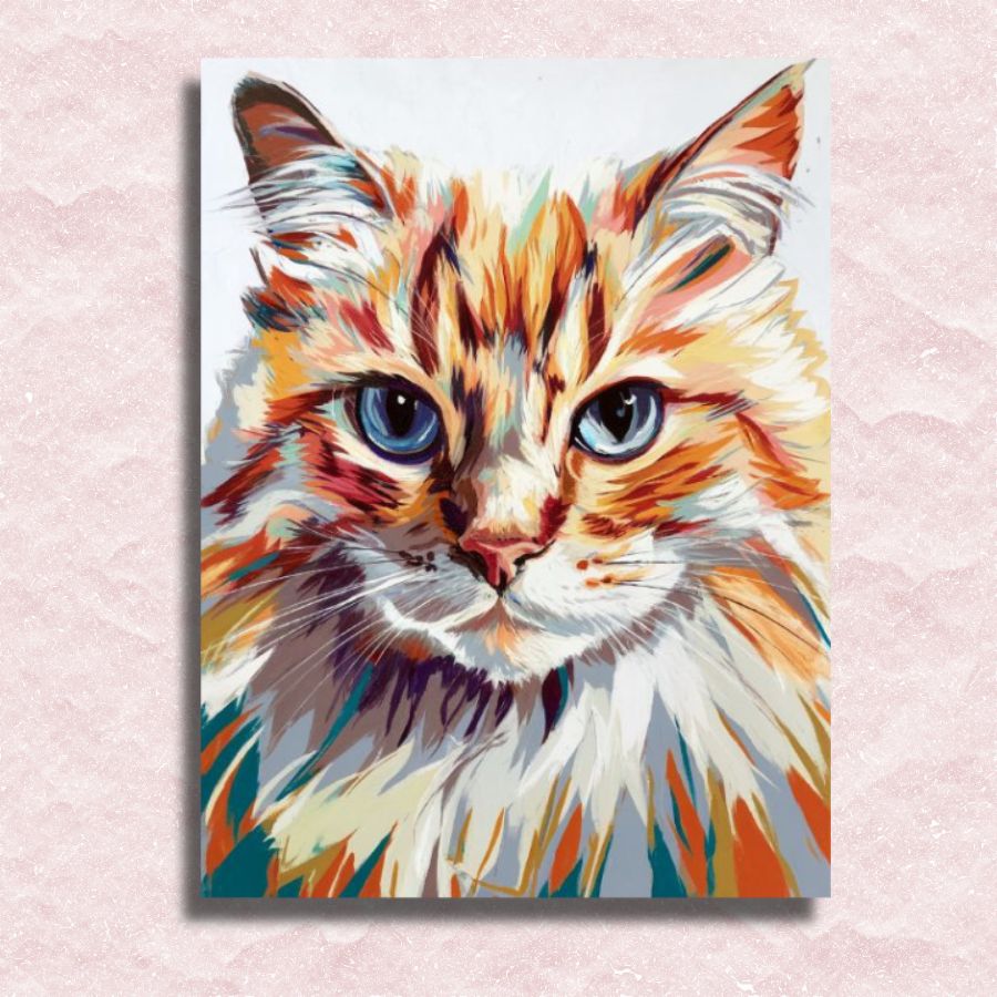 Abstract Cat Canvas - Paint by numbers