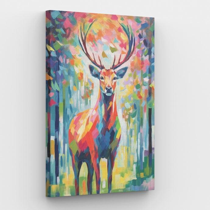 Abstract Deer Canvas - Painting by numbers shop