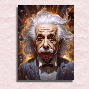 Albert Einstein Canvas - Schilderij op nummerwinkel