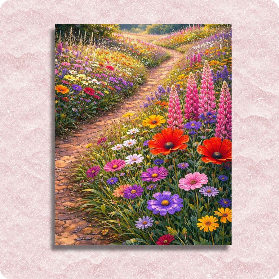 Alpine Wildflowers - Paint by numbers