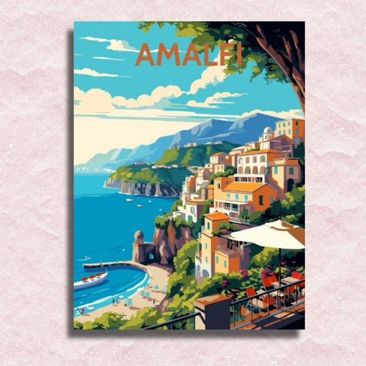 Amalfi Poster Leinwand - Malen-nach-Zahlen-Shop