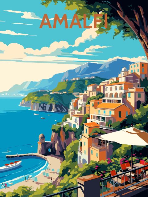 Amalfi Poster - Painting by numbers shop