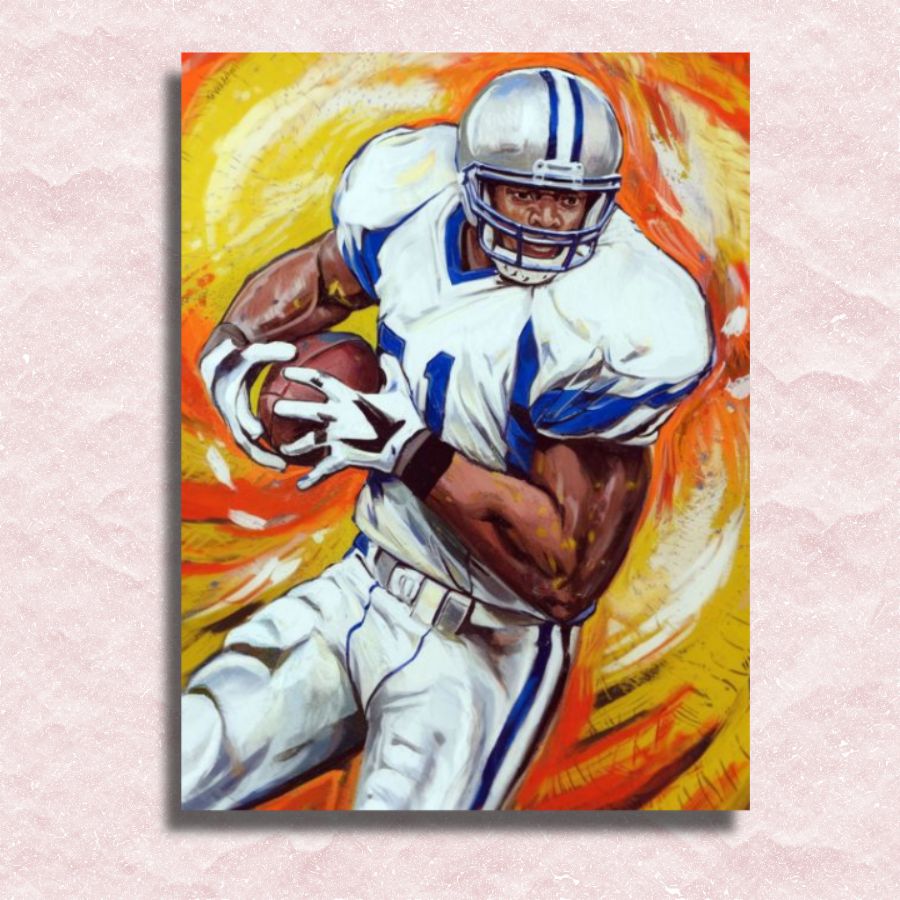 American Football Player Canvas - Paint by numbers