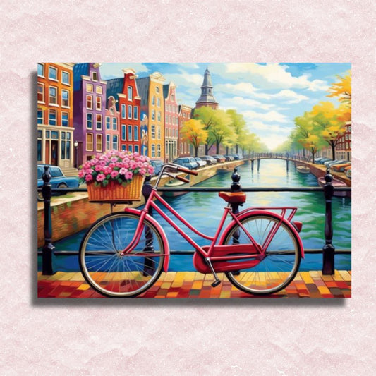 Amsterdam Bicycle Serenade Canvas - Paint by numbers