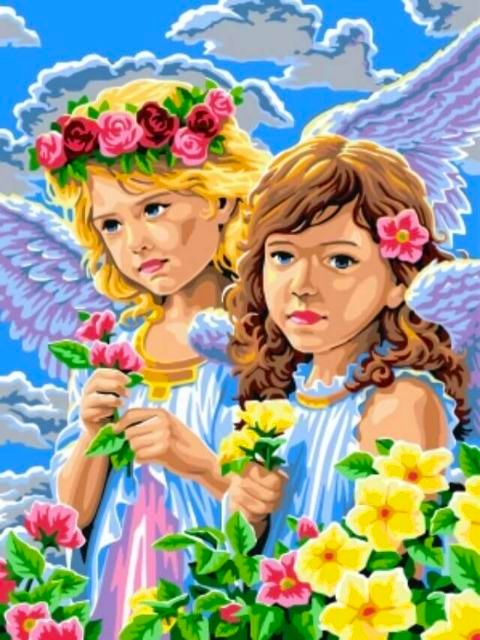 Girl Angels - Painting by numbers shop