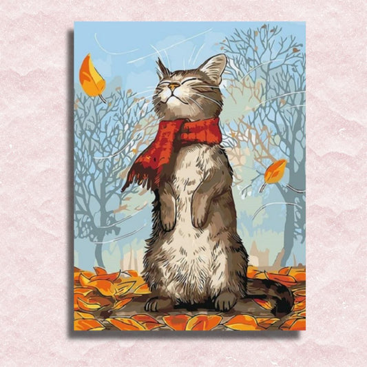 Autumn Kitty Canvas - Malen-nach-Zahlen-Shop