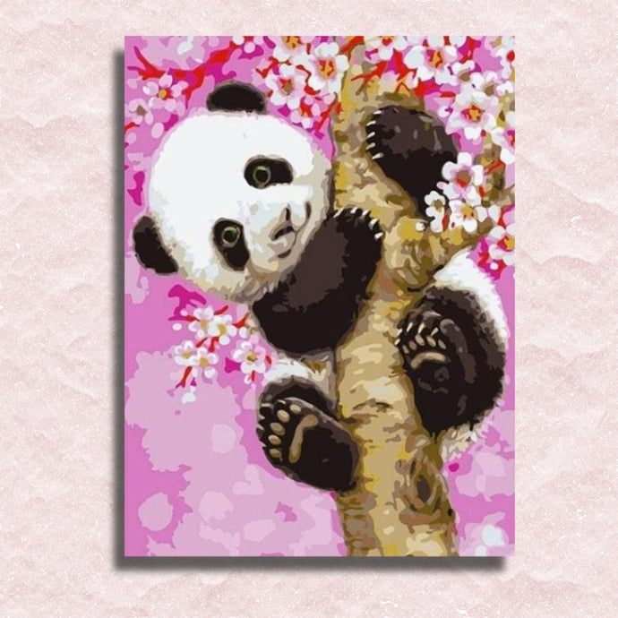 Baby Panda Canvas - Painting by numbers shop