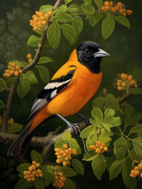 Baltimore Oriole - Painting by numbers shop