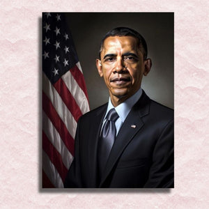 Barack Obama Leinwand – Malen-nach-Zahlen-Shop