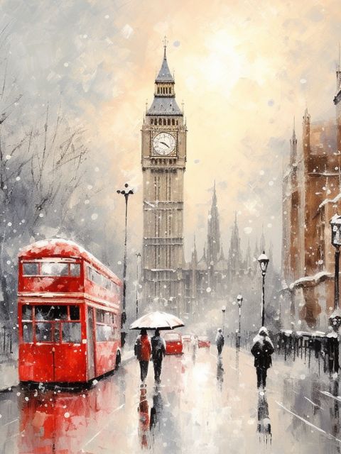 London Big Ben Paint by numbers