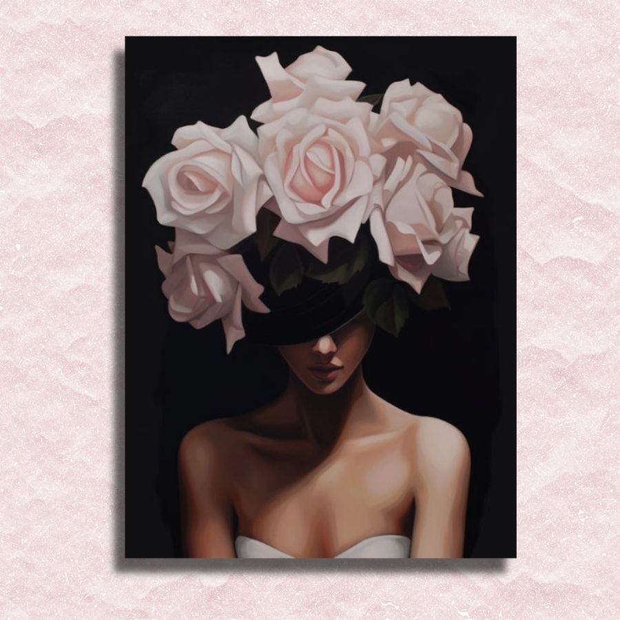 Blindfolded Bloom Canvas - Painting by numbers shop