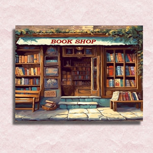 Bookstore Canvas - Malen-nach-Zahlen-Shop