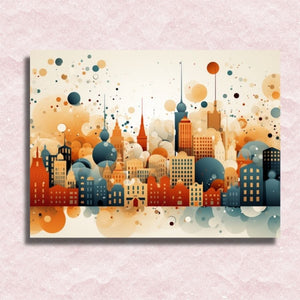 Bubbly Urban Dreams – Malen-nach-Zahlen-Shop-Leinwand