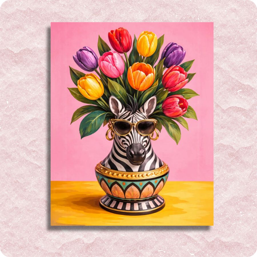 Burst of Tulips - Paint by numbers