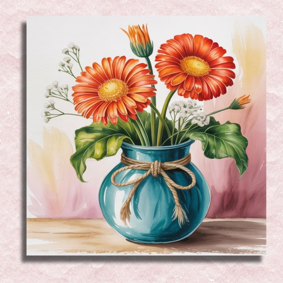 Calendula Vase - Paint by numbers