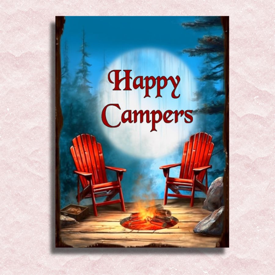 Campers Life Canvas - Painting by numbers shop
