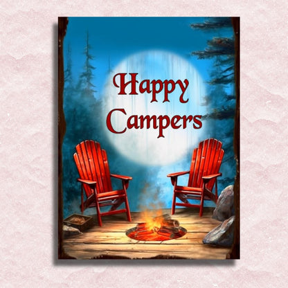 Campers Life Canvas - Schilderen op nummer winkel