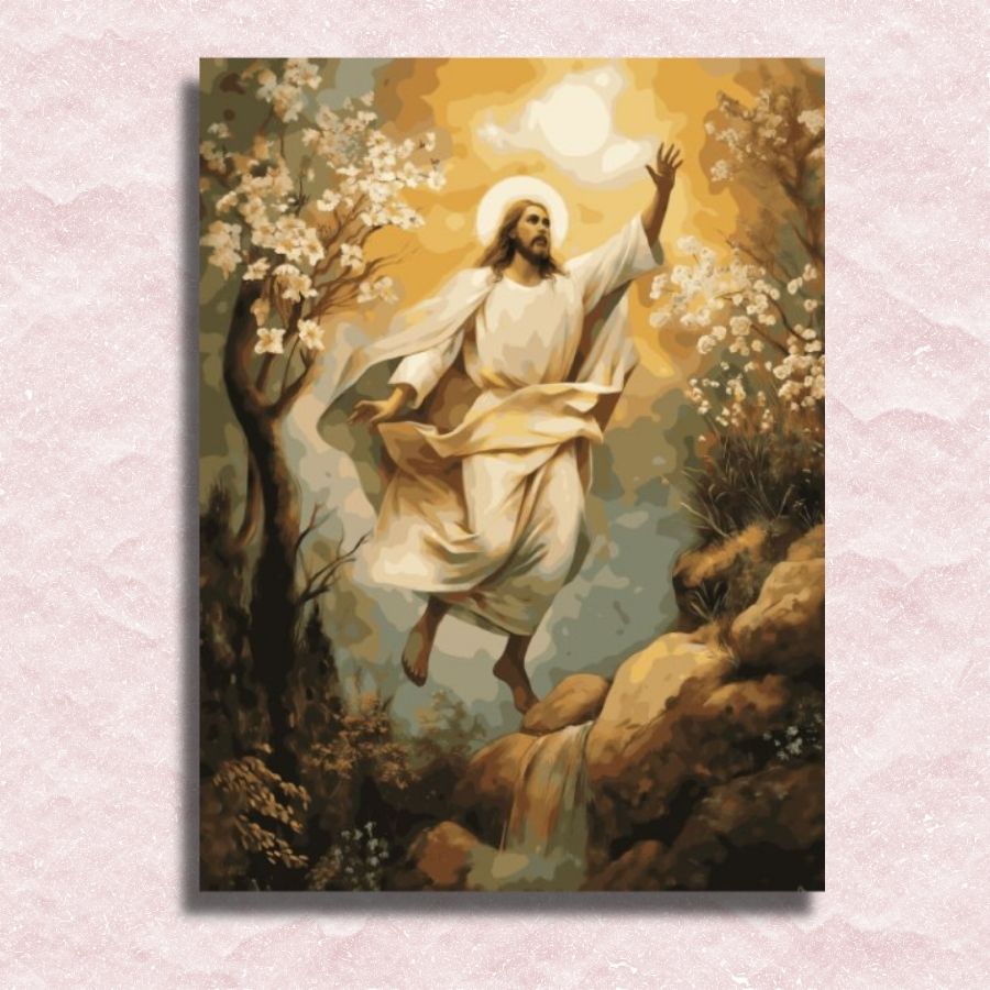 Leinwand „Himmlische Himmelfahrt Jesu“ – Malen-nach-Zahlen-Shop