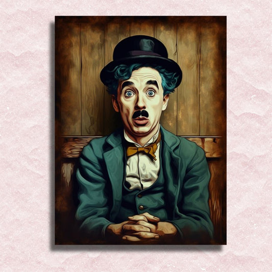 Charlie Chaplin Leinwand – Malen-nach-Zahlen-Shop