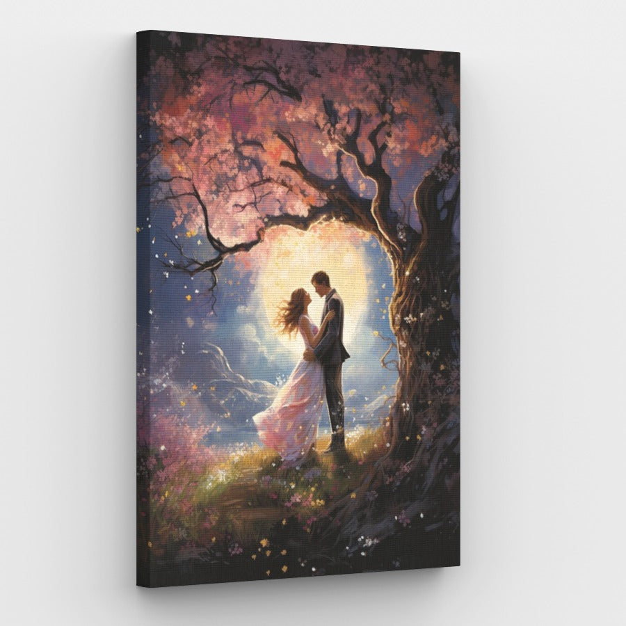 Painting for Two Couple's Cherry Blossom Canvas Painting Kit Video  Tutorial, FREE Palettes & Aprons With Orders of 10, DIY Kit -  Israel