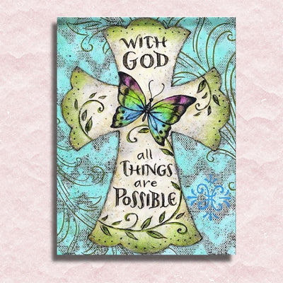 Christian Quote Canvas - Paint by numbers
