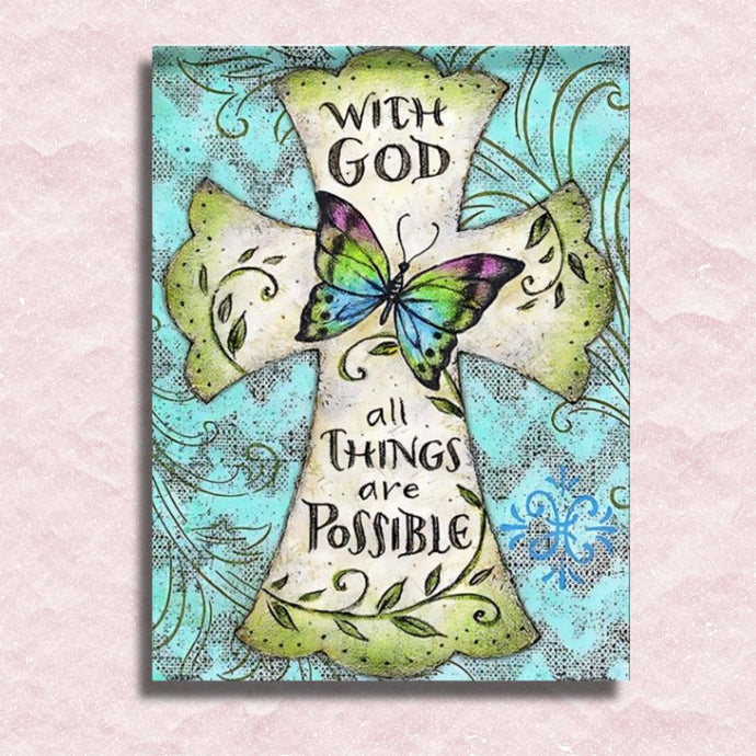 Christian Quote Canvas - Painting by numbers shop