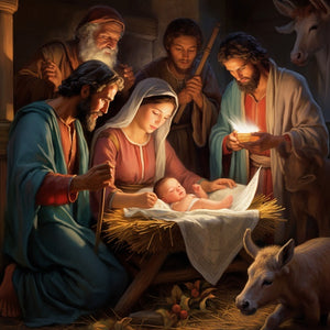 Weihnachten Bethlehem Malen nach Zahlen