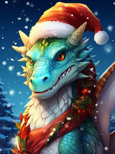 Load image into Gallery viewer, Christmas Dragon Cheer - Paint by numbers
