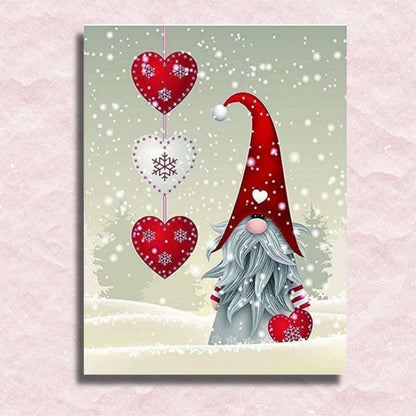 Christmas Dwarf Canvas - Painting by numbers shop