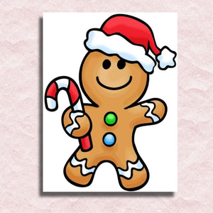 Christmas Gingerbread Canvas - Painting by numbers shop