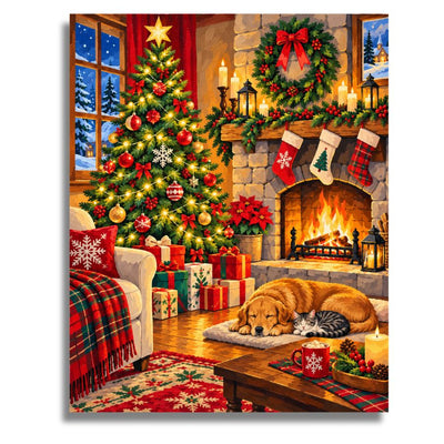 Christmas Glow Canvas - Paint by numbers