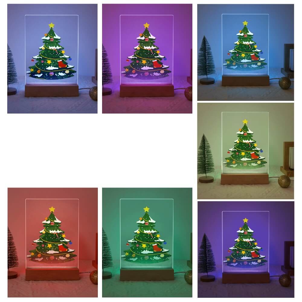 Christmas Lamp Tree - color variant - paint by numbers