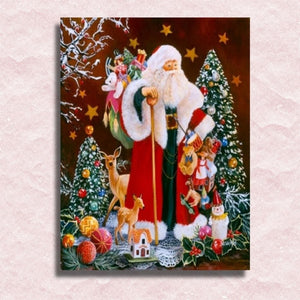Christmas Santa Claus Canvas - Painting by numbers shop