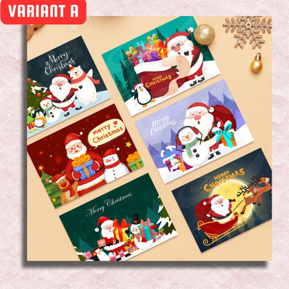 Christmas Cards A - Paint by Numbers