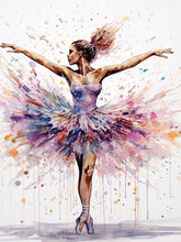 Laad de afbeelding in de Gallery-viewer, Color Dot Ballerina Paint by Numbers