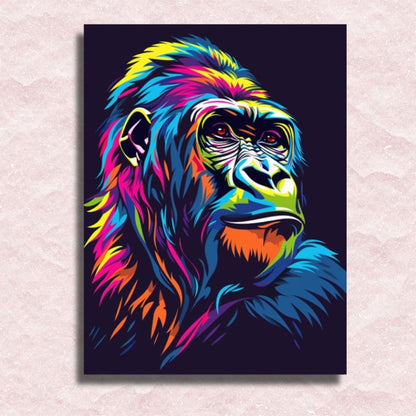 Colorful Gorilla Canvas - Painting by numbers shop