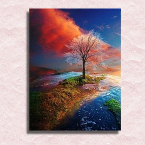 Colorful Tree Canvas - Painting by numbers shop