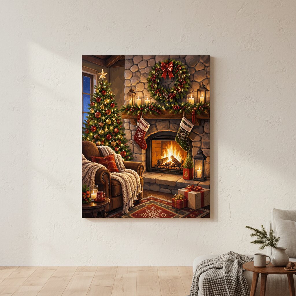 Cozy Christmas Hearth