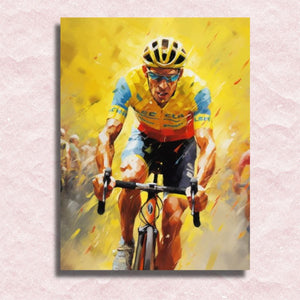 Cyclist Canvas - Paint by numbers