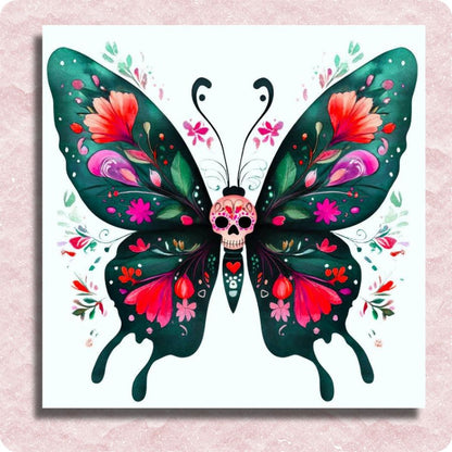 Day of the Dead Butterfly - Paint by numbers