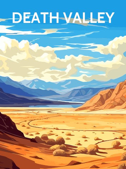 Death Valley Poster - Winkel op nummer schilderen