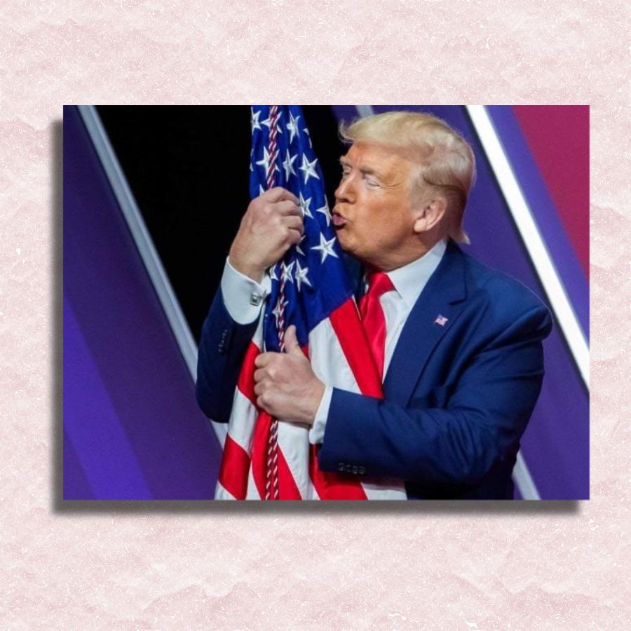 Donald Trump Canvas - Schilderij op nummerwinkel