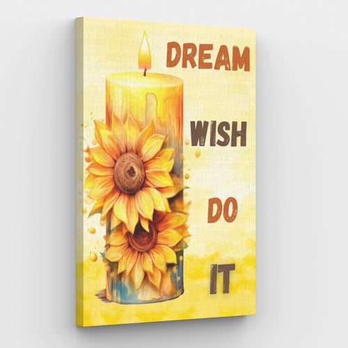 Dream it Wish it Do it Paint by numbers canvas