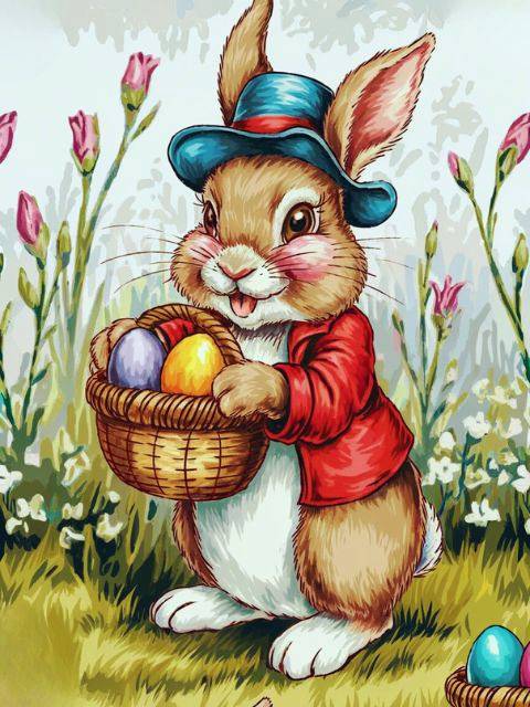 Easter Bunny Fantasy - Paint by numbers