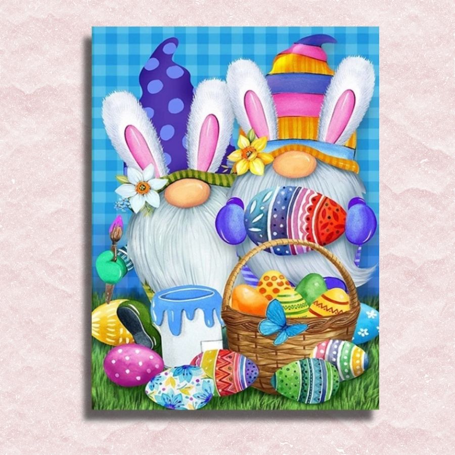 Easter Gnomes Canvas - Paint by numbers