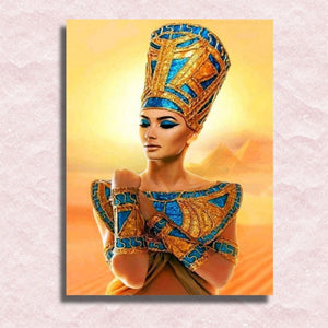 Ägyptische Frau Leinwand - Malen-nach-Zahlen-Shop