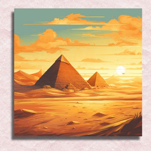 Egyptische piramides Canvas - Schilderen op nummer winkel