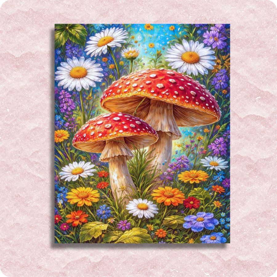 Enchanted Mushrooms Paint by Numbers