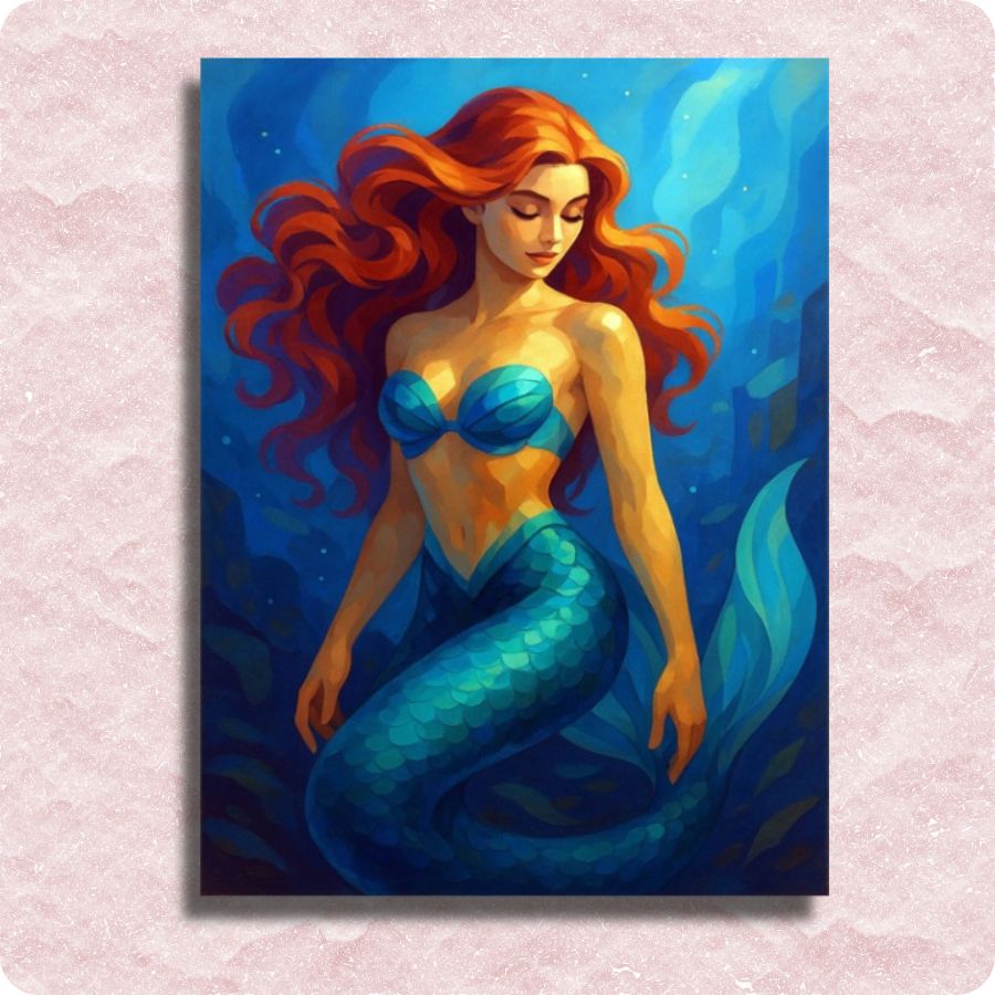 Ethereal Mermaid canvas - Paint by numbers